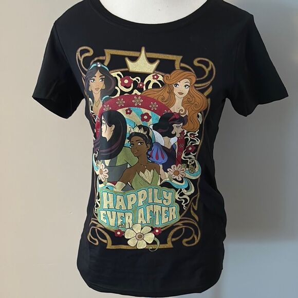 NWT Disney Happily Ever After Black Tee. Size Small. - Picture 1 of 5